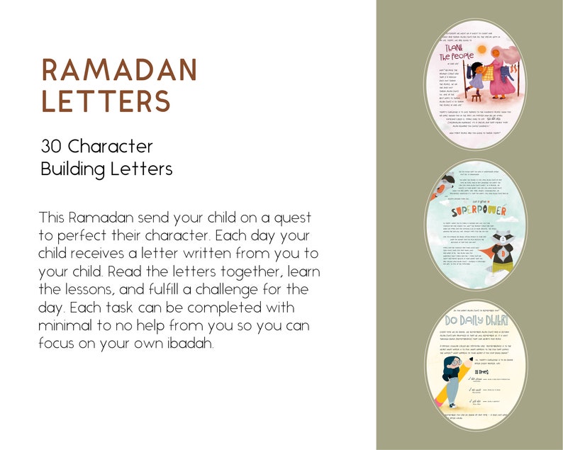 Ramadan Activity 30 Letters for 30 Days of Ramadan Ramadan Advent Calendar Ramadan Activity Book Ramadan Good Deeds image 2