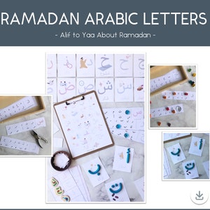 Ramadan Arabic Letters, Ramadan Activities for kids, Ramadan Preschool, Arabic Letters, Arabic Printables, Ramadan Printable, Ramadan Unit image 1