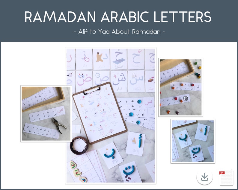 Ramadan Arabic Letters, Ramadan Activities for kids, Ramadan Preschool, Arabic Letters, Arabic Printables, Ramadan Printable, Ramadan Unit image 1