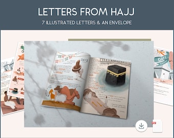 Letters from Hajj, Hajj activities, Dhul Hijjah Activities, Prophet Ibrahim, Tawaf, Zamzam, Hajj for kids, Hajj Activities for Kids, Hajj