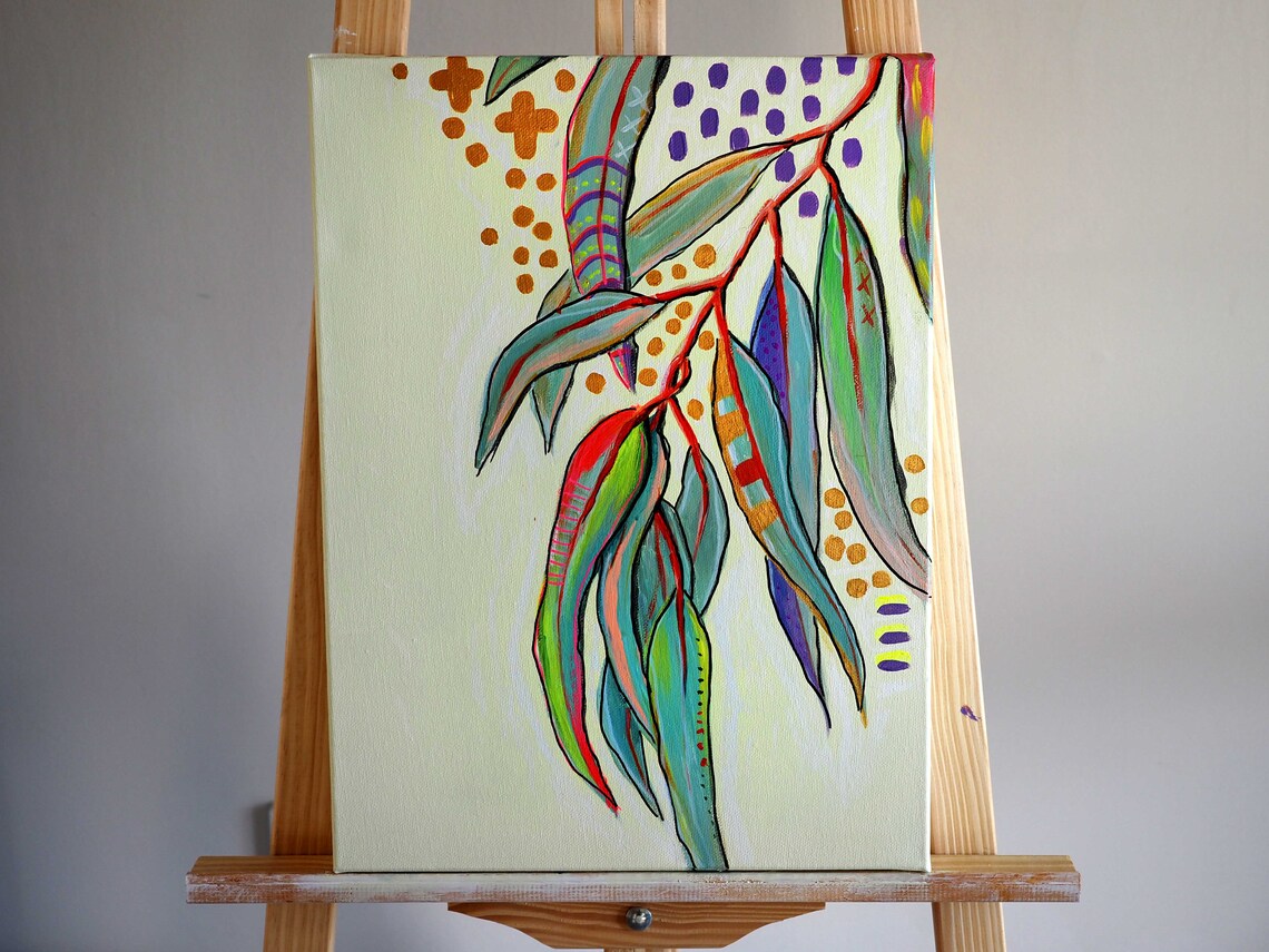 Australian Gum Tree 30x40cm Painting Acrylic Art on Etsy