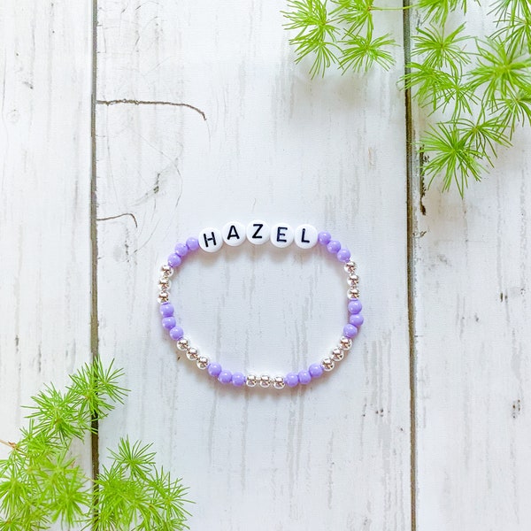 One Personalized Beaded Name Bracelet | Custom Word Bracelet