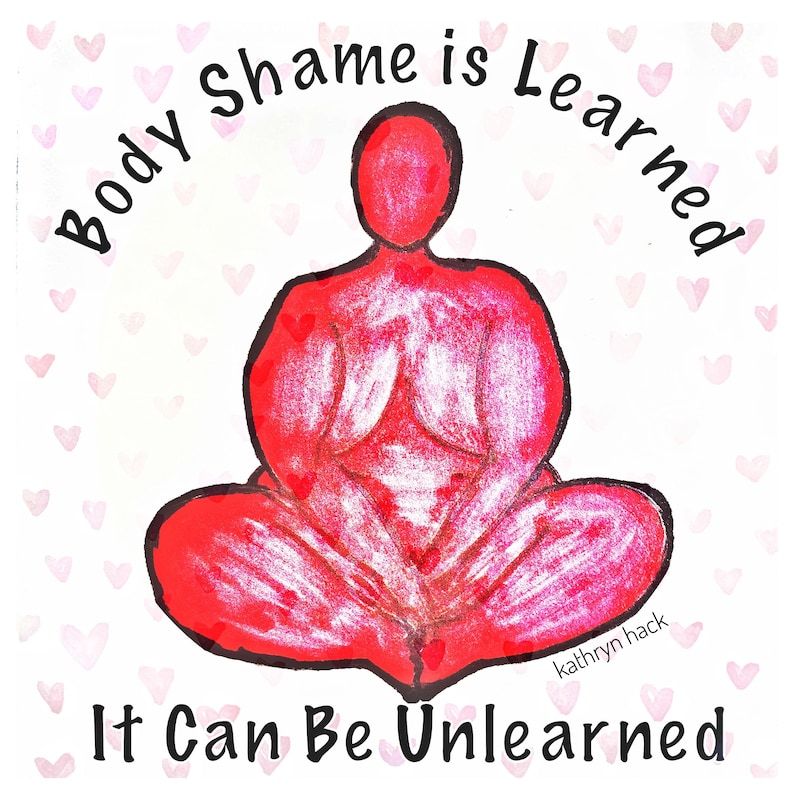 Body Liberation Positive Wall Art Prints Fat Yoga Body Sayings Quotes Inspirational Red UNLEARNING image 1