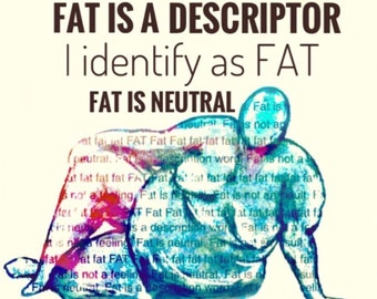 Fat Liberation - Fat Positive Art Prints - Body  ||  Fat is Neutral