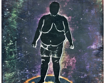 Fat Positive Art Print - Self Love - Body Liberation  ||  GROUNDED