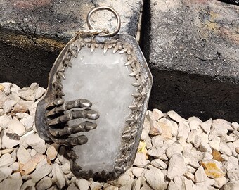 Moonstone Coffin Pendant