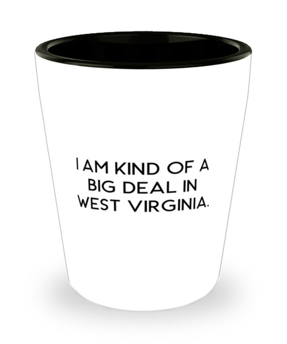I Am Kind Of A Big Deal In West Virginia. Present For Beautiful Gifts From New West Virginia Shot Glass