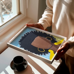 Black Woman Portrait Painting: Afrocentric Natural Hair Art