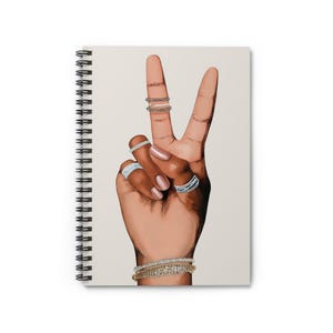 Black Girl Spiral Notebook: Peace Journal, Afrocentric Stationery image 6