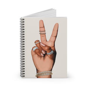Black Girl Spiral Notebook: Peace Journal, Afrocentric Stationery image 4