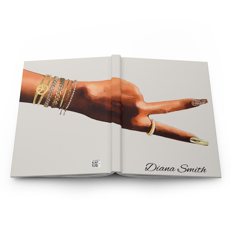 Personalized Black Girl hardcover notebook
