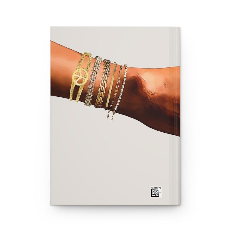 African American Woman hardcover writing journal