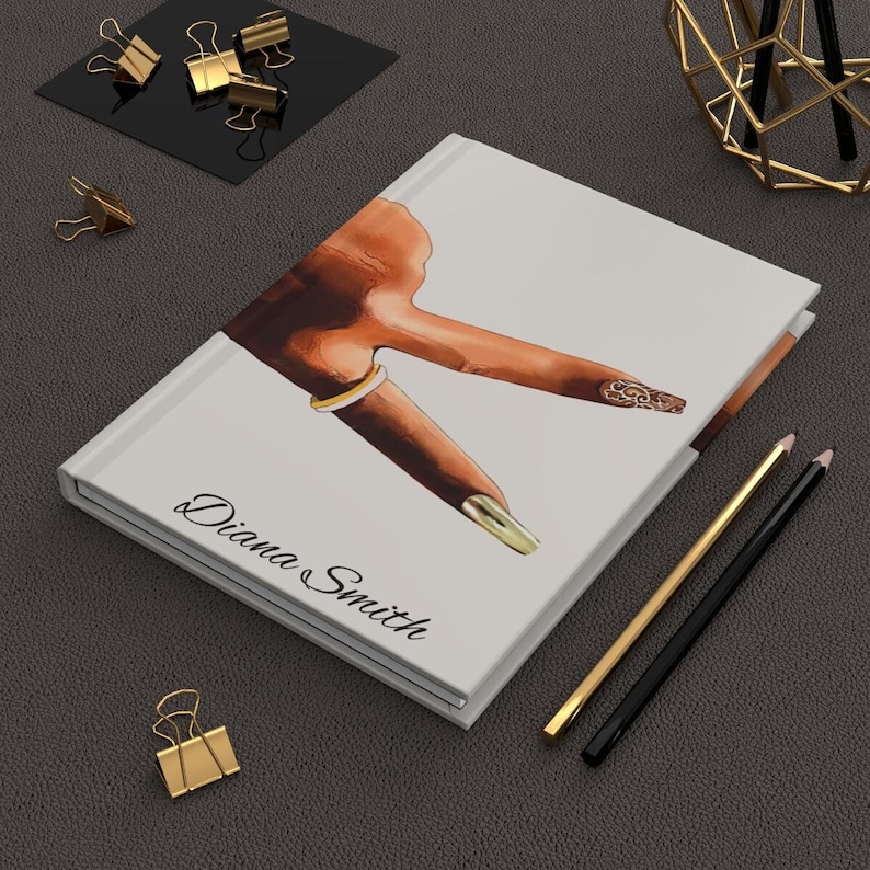 Personalized Black Girl hardcover journals