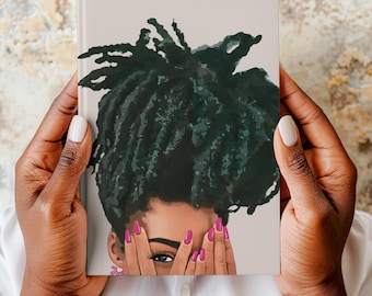 Black Girl Magic Journal: Afro Art, Melanin Woman Notebook