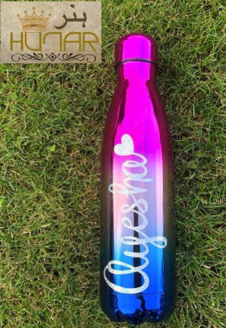 Bouteille deau en métal personnalisée flacon