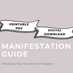 Manifestation Guide, 2025, New Year, Habits, Gratitude, Self-Care, Goals, Manifestation Planner, Reflection, Law of Attraction, Growth