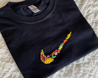 nike flower sweater
