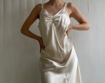 90s Vintage Silky Slip Dress