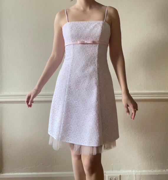 Lovely Betsy & Adam Vintage 1990s Empire Waist Cocktail Dress (XS)