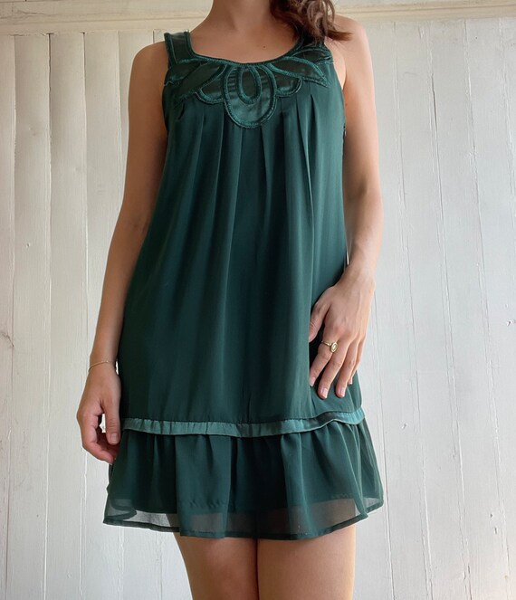 Vintage Emerald Green Dress - image 4