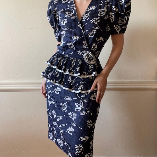 Vintage 80s Patterned Set (M-L)