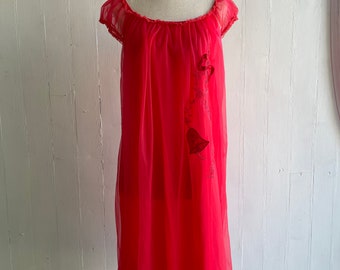 Vibrant Red Babydoll Dress