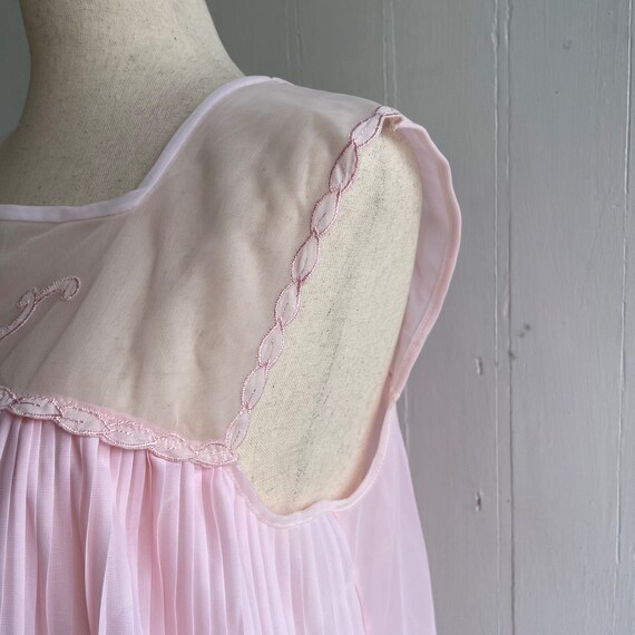 Babydoll Semitransparent Pink Dress - image 7