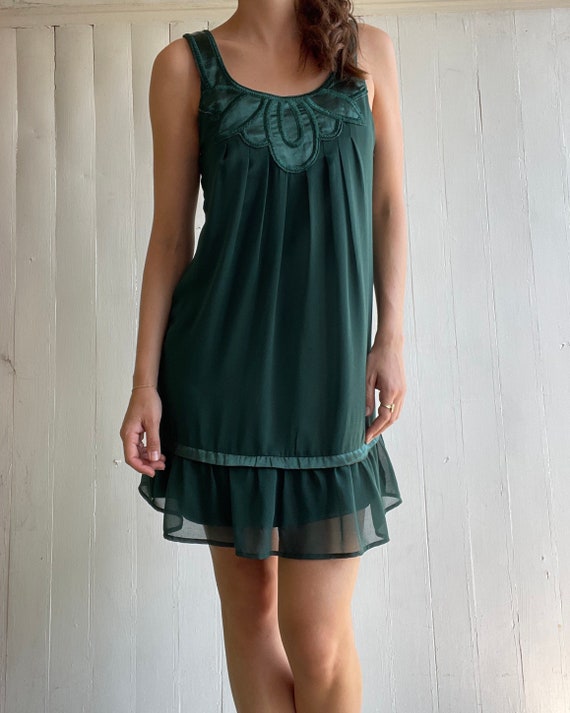 Vintage Emerald Green Dress - image 3