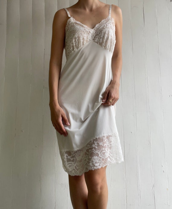 Gorgeous Vintage Lace Lingerie Slip Dress - image 3