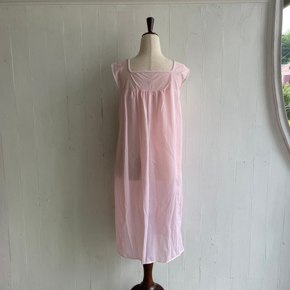 Babydoll Semitransparent Pink Dress - image 5