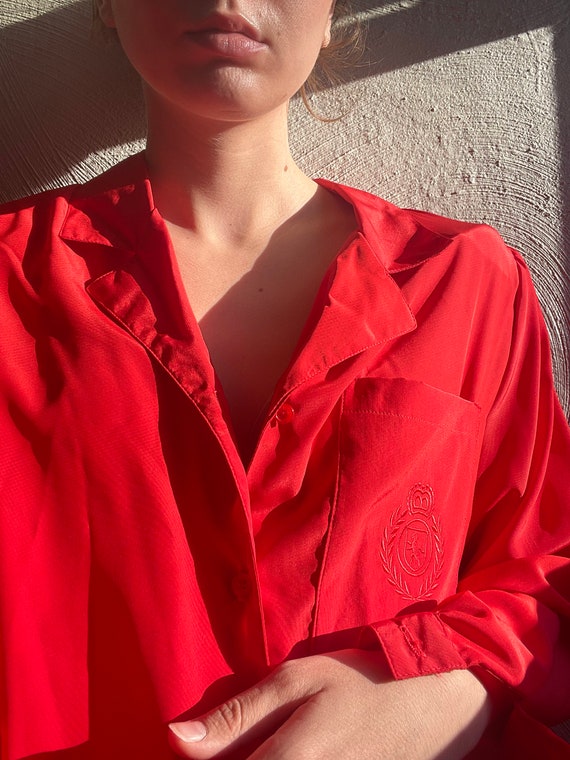 Fitting Image Vintage Red Button Down