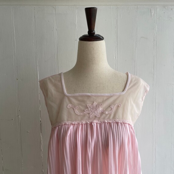 Babydoll Semitransparent Pink Dress - image 2