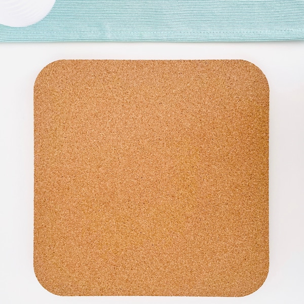 Square cork trivet, pot holder, heat mat, natural cork pot stand, serving mats, table protectors, table trivet (20cm x 20cm)