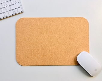 Cork Mouse Mat // XL option, cute mouse pad, cozy mousepad, gaming mousemat - water resistant, eco-friendly, sustainable, natural, and vegan