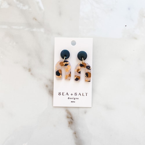 CLAY EARRINGS Marble lightweight Hypoallergenic Etsy