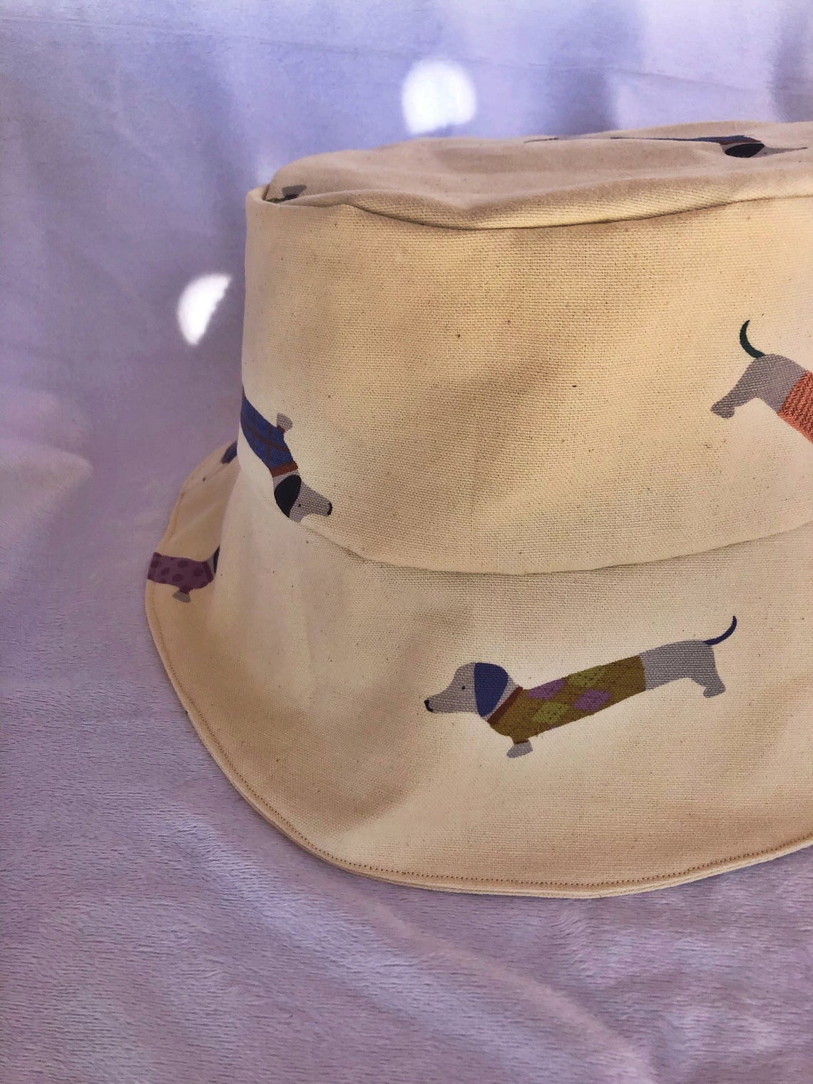Sausage Dog Bucket Hat Adult Colourful Summer Hat Etsy