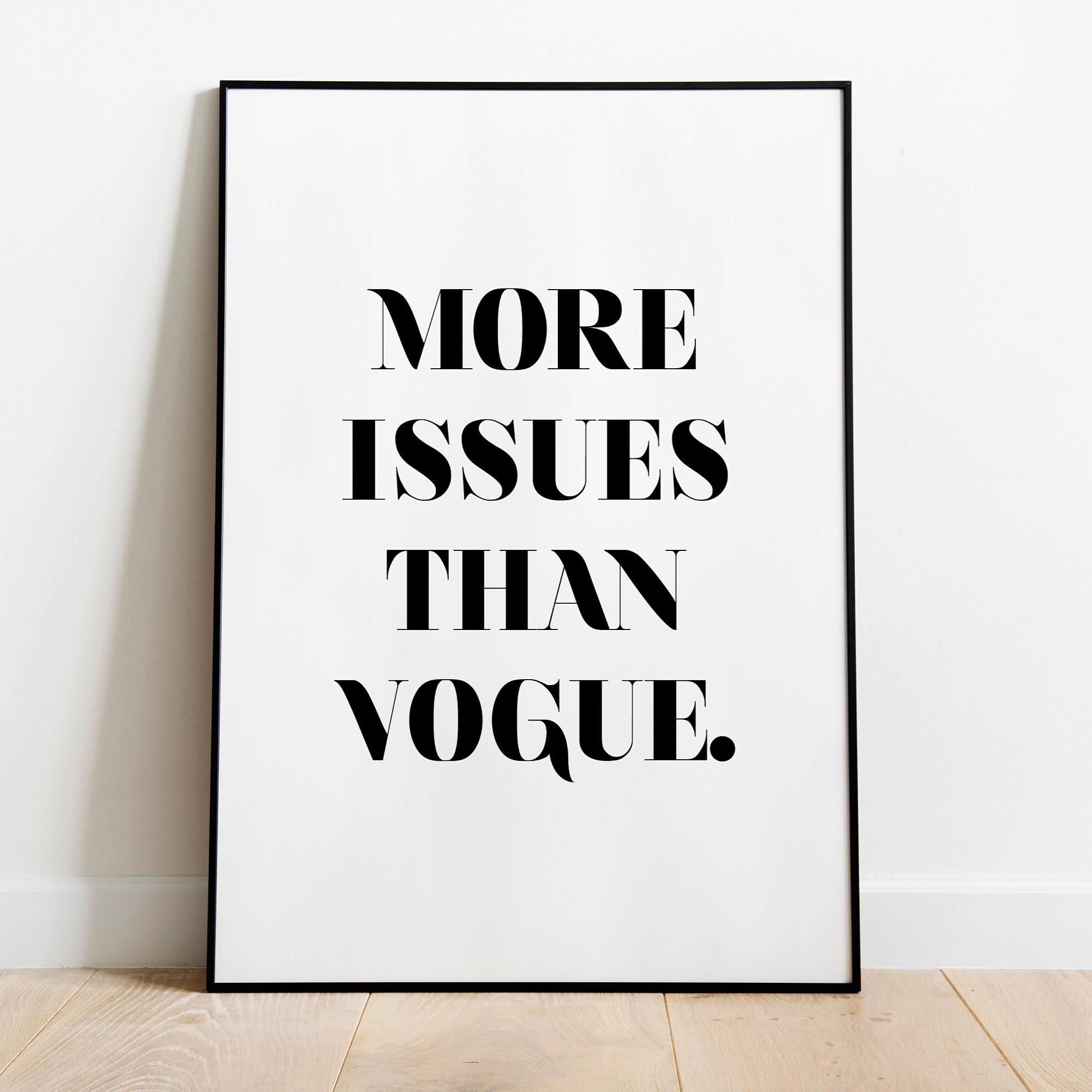 Iconic Quote - Monochrome Home Decor - Cheeky Wall Art - Funny Art Work - Gift Idea for her - Minimalist Home Decor