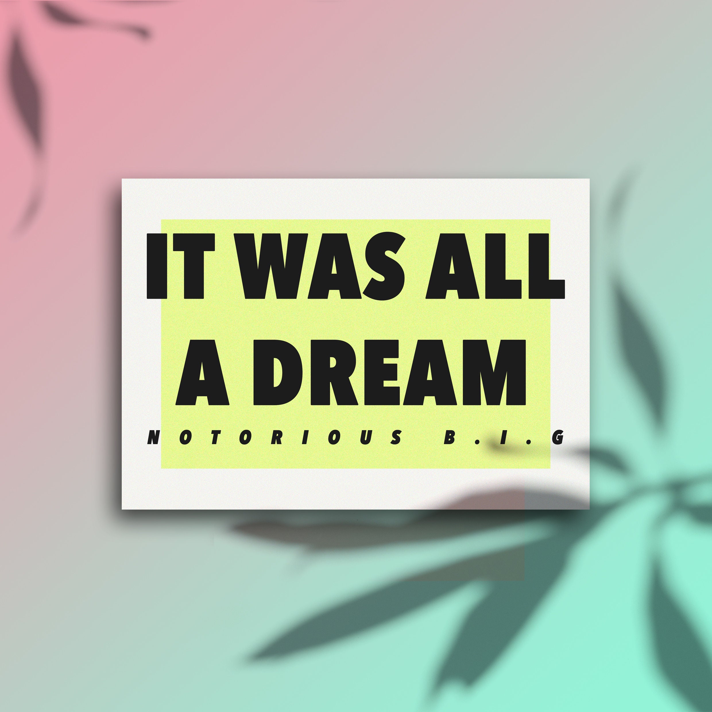 Biggie Smalls It Was All A Dream Lyrics