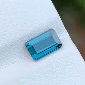 1.45 Carats Natural Faceted Indicolite Tourmaline | Loose Blue Tourmaline Kunar Mine