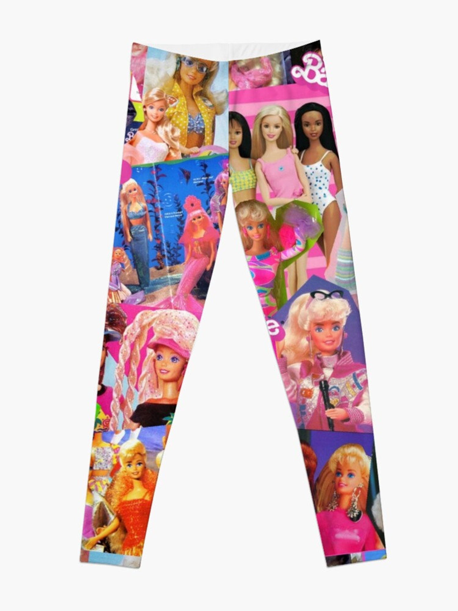80's barbie Leggings For Womens Pink Barbie Cute Leggings | Etsy