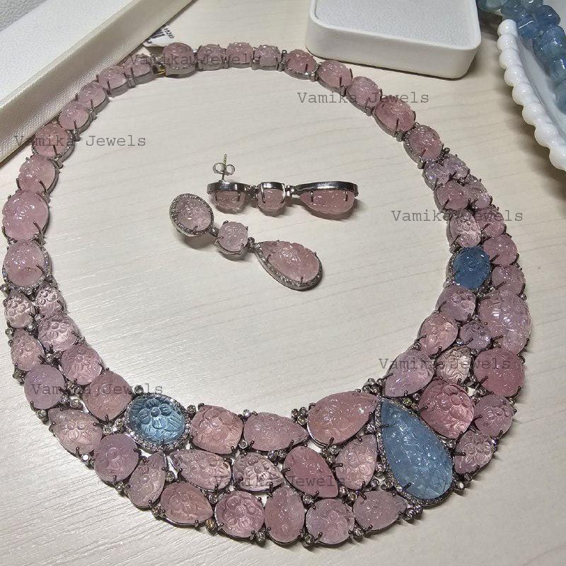 CIONDOLO ORO pendente uomo moda donna pietre dure 81