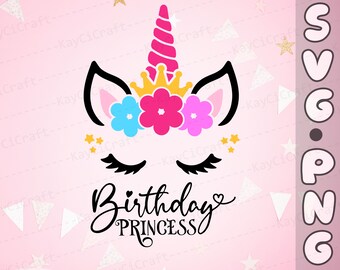 Download Unicorn Princess Svg Etsy