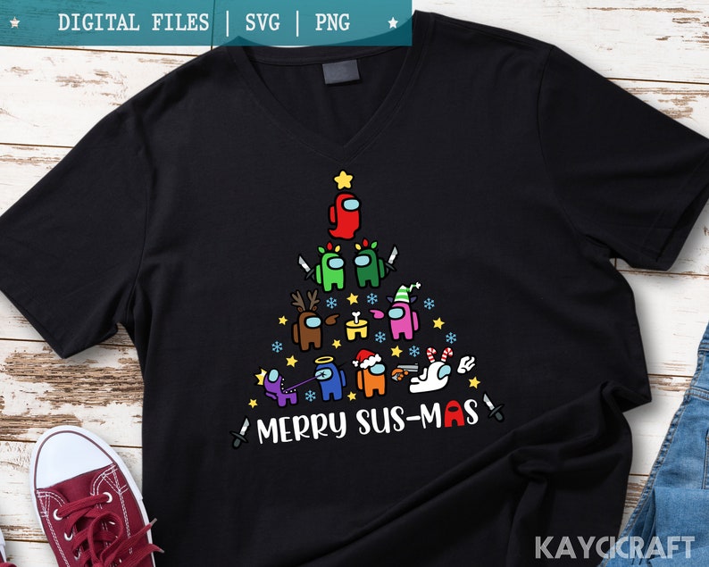 Download Merry SUS Mas Svg Among Us Charcter svg Among Us Shirt SVG ...