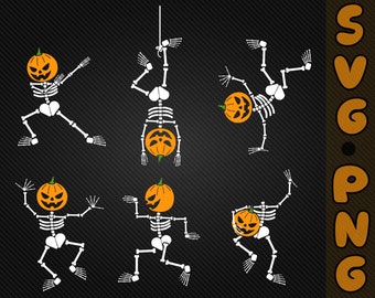 Skeleton Funny Dance SVG / Halloween svg / Pumpkin Face svg / Bundle SVG / Halloween svg / trick or treat svg / Svg / Png / Cut file /Cricut