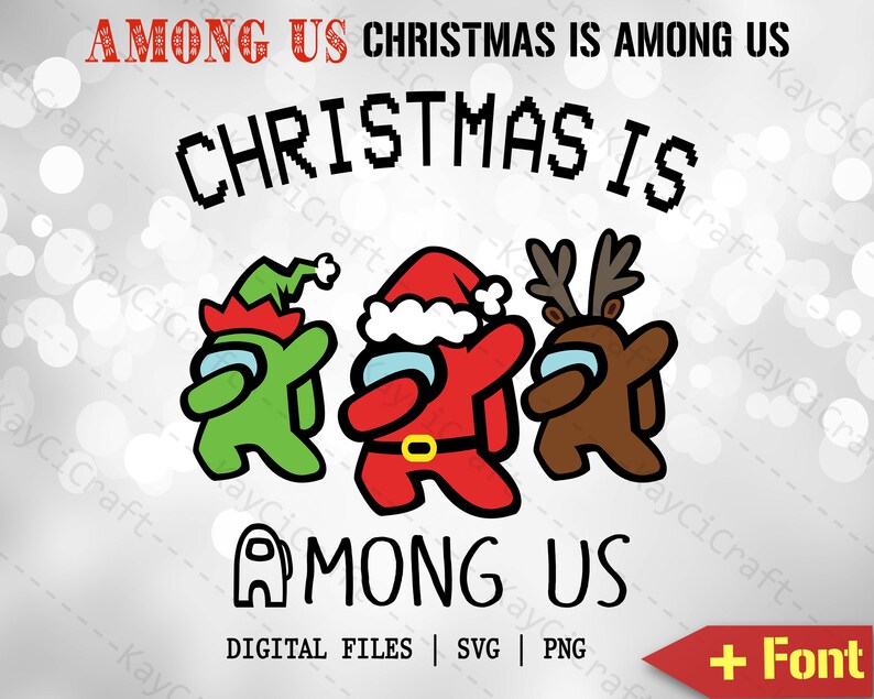 Download Christmas is Among Us SVG Among Us Svg Among Us christmas ...