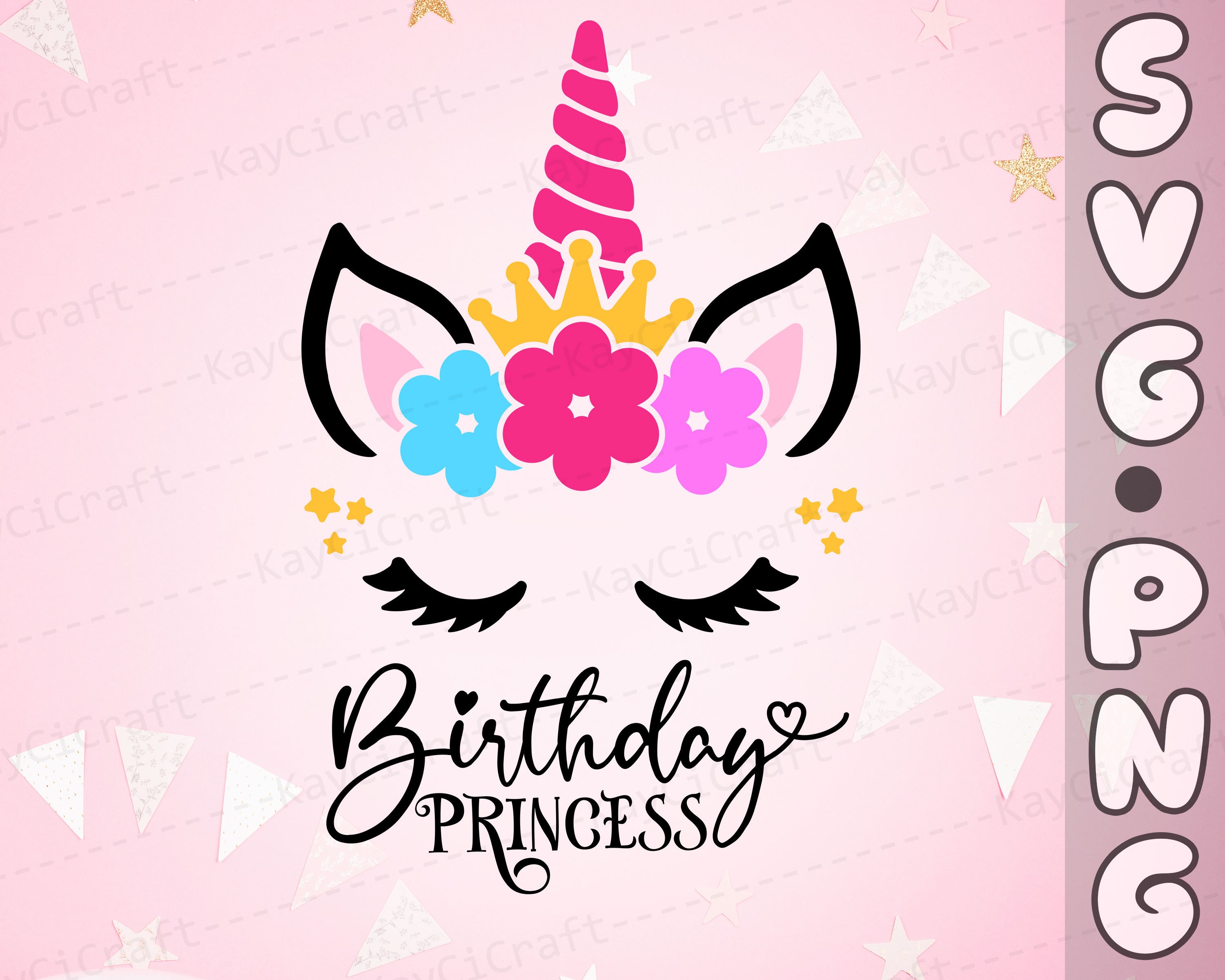Free Free 349 Unicorn Birthday Princess Svg SVG PNG EPS DXF File
