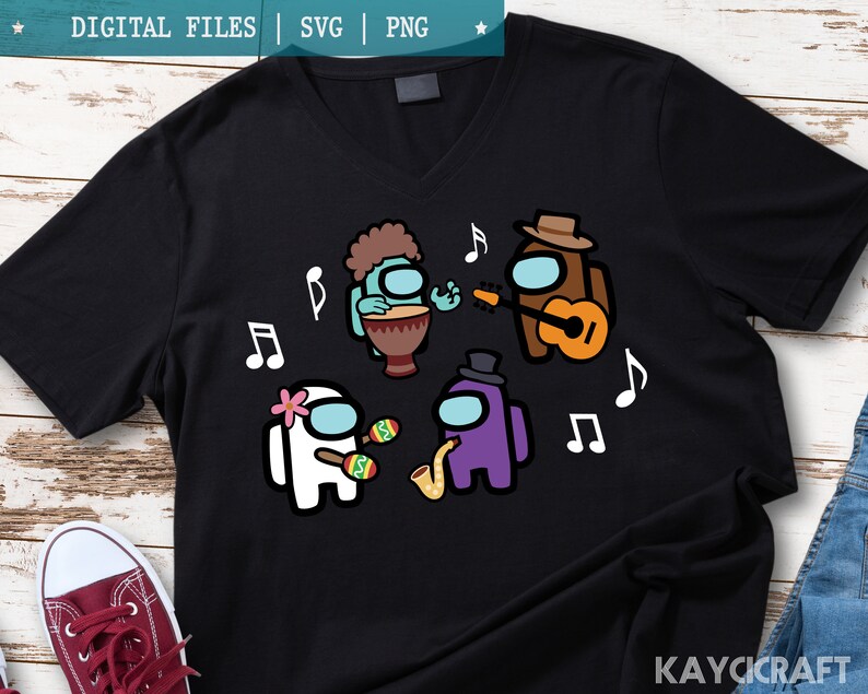 Download 55 Among Us Music Party SVG Among Us Shirt SVG Cute Among ...