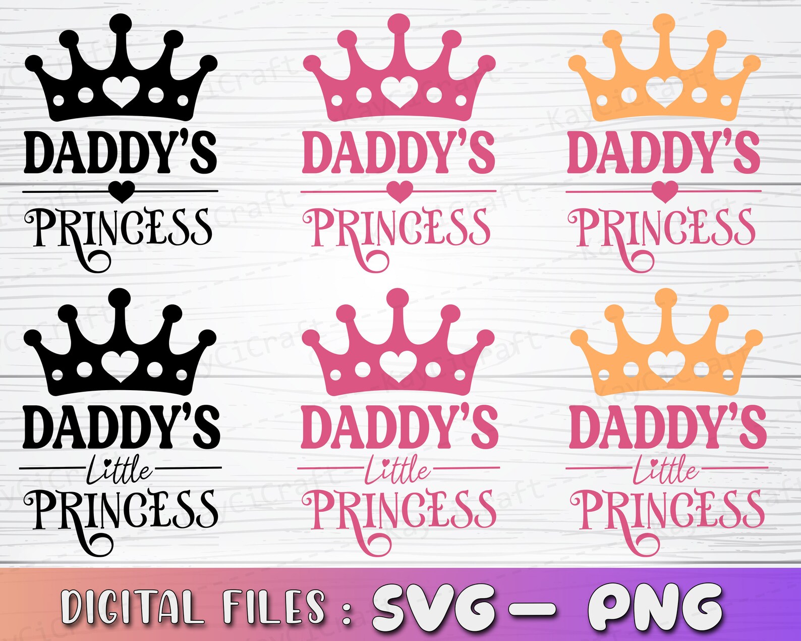 Daddy's Little Princess Svg | Daddy's Girl SVG | Father's Day Svg ...