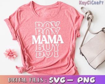 Boy Mama Svg | Boy Mama Split Monogram SVG | Mother&#39;s Day Svg | Boy Mom SVG| Personalized Boy Mama | Svg / Png /Custom Cut file /Cricut