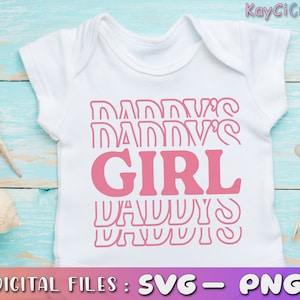 La niña de papá Svg / La niña de papá divide el monograma SVG / Día del Padre Svg / Papá Svg / Regalo de papá SVG/ Svg / Svg / Png /Archivo de corte personalizado /Cricut